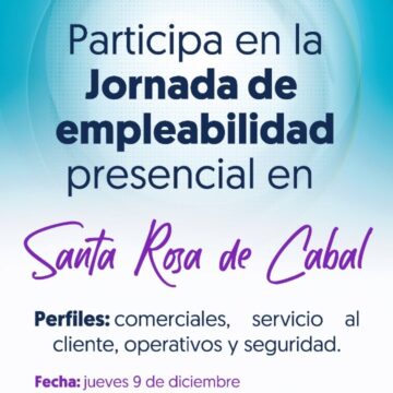 Jornada de Empleabilidad presencial en Santa Rosa de cabal Jornada de Empleabilidad presencial en Santa Rosa de cabal